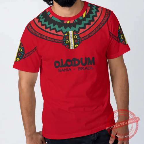 frente Playera T-shirt Olodum Bahia-Brasil
